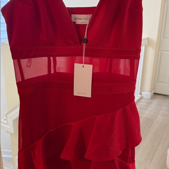 Lovers + Friends Red Ruffle Dress - Picture 4 of 5